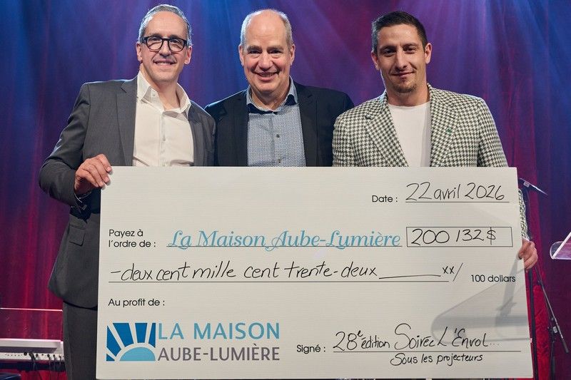 Une soirée record pour La Maison Aube-Lumière à Sherbrooke